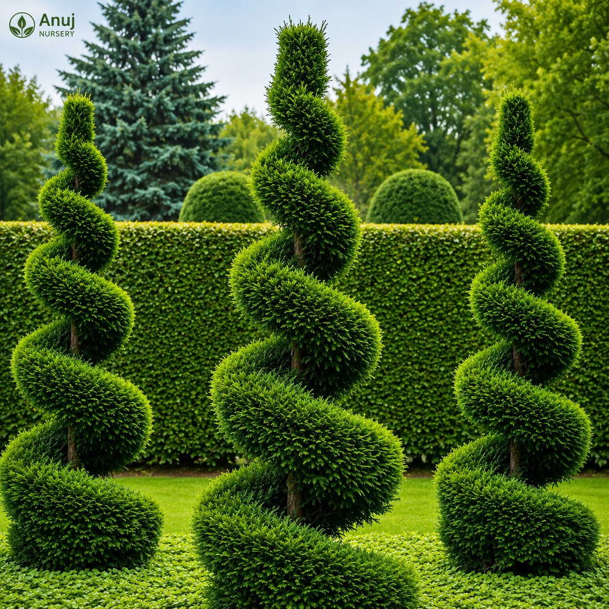 Buy Princeton Gold Topiary Plant Online | Premium Spiral Evergreen Ornamental Plant | Anuj Nursery
