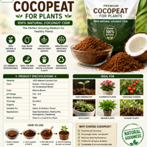 Premium Cocopeat for Plants – Organic Growing Medium