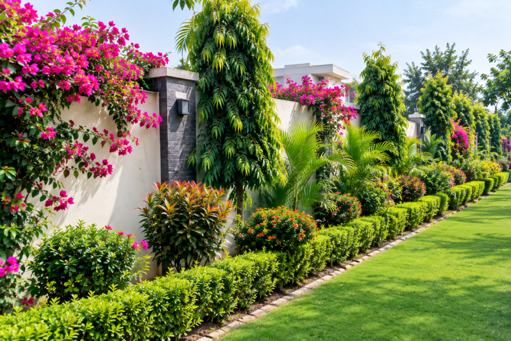 Boundary wall plants in Saharanpur