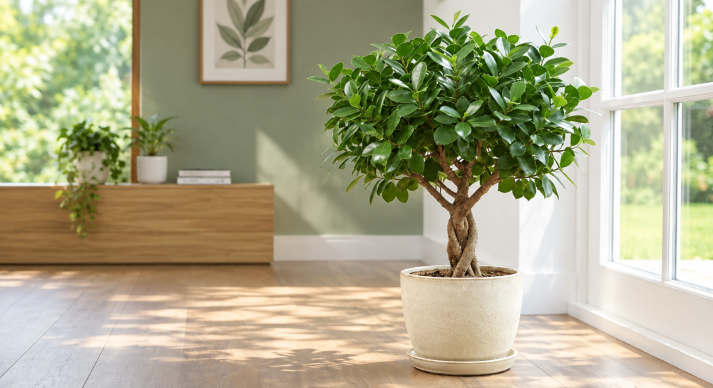 Ficus Moclame plant with dense green foliage for landscaping
