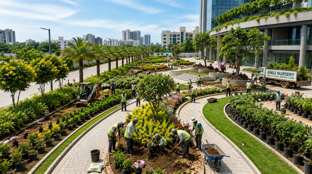 Best plants for large landscaping projects in India.