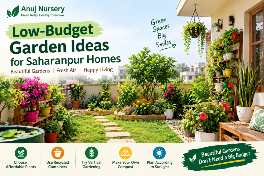 Low-budget garden ideas for Saharanpur homes with affordable plants and simple landscaping
