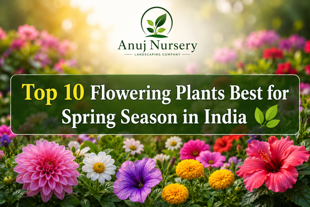 10 flowering plants for spring season in India – Anuj Nursery.