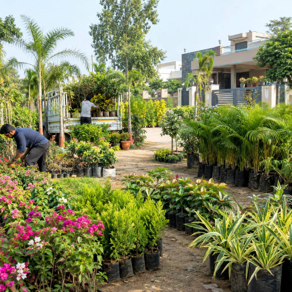 Plant supplier in Saharanpur providing nursery plants for residential landscaping